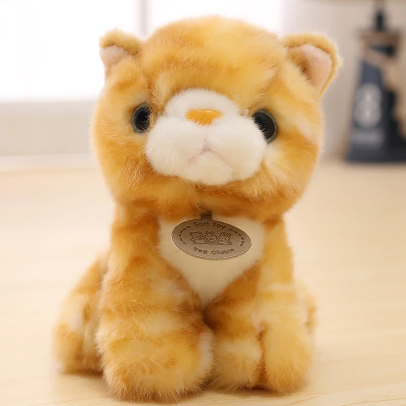 Плюшевая игрушка в виде кошки мягкие плюшевые животные милые корейские