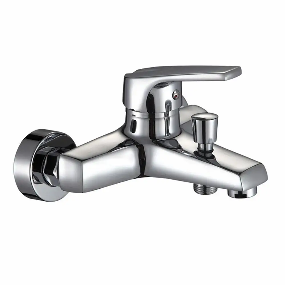 Тройной смеситель для душа кран горячей и холодной воды настенный ванной