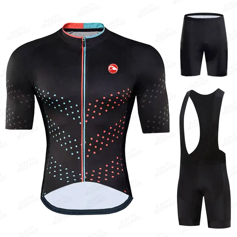 

2021 Cycling Jersey Set Men Mtb Cycling Clothing Suits Quick Dry Bicycle Breathable Cycling Sportswear Short Sleeve Bike Uniform