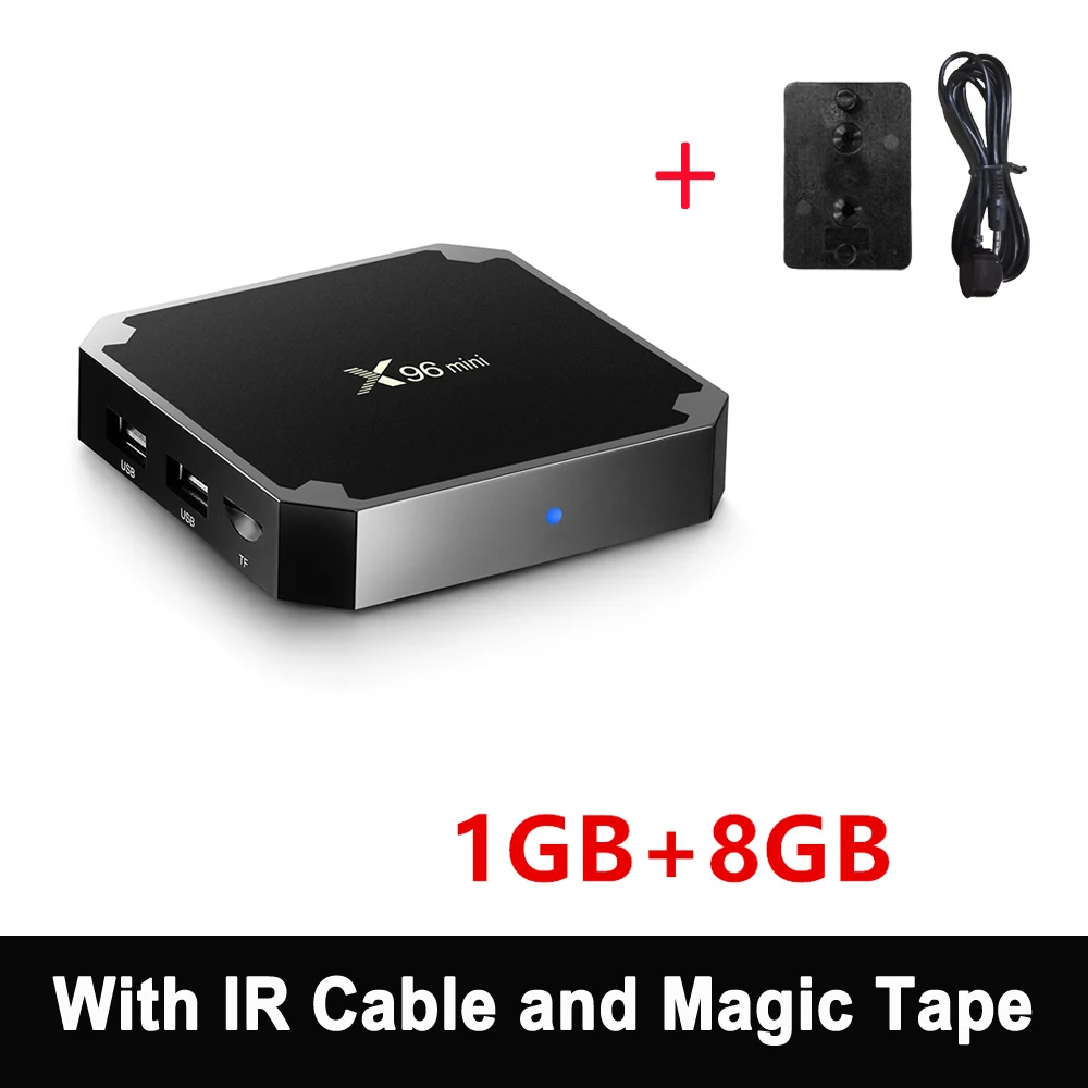 1GB 8GB X96mini Android 7.1 X96 mini четырехъядерный Smart TV BOX ТВ Бокс 1 ГБ+8 ГБ2 ГБ+16 ГБ S905W поддерживает 2.4G беспроводной WIFI ТВ приставка+IR кабель смарт-top box - Цвет: 1GB 8GB