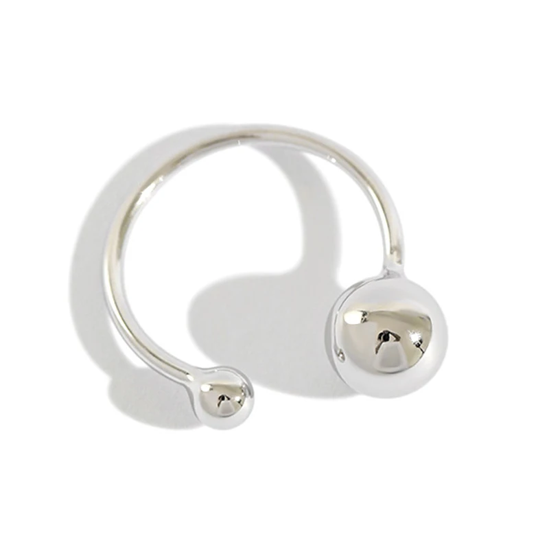 Женское кольцо из серебра 2020 пробы с круглыми бусинами | Украшения и аксессуары