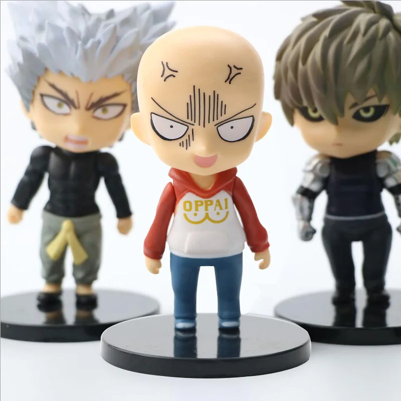 

5pcs Anim One Punch Man Figure Saitama PVC Actione Figure Collection Toy 9-11CM Saitama Figure Genos Great Gifts For Children