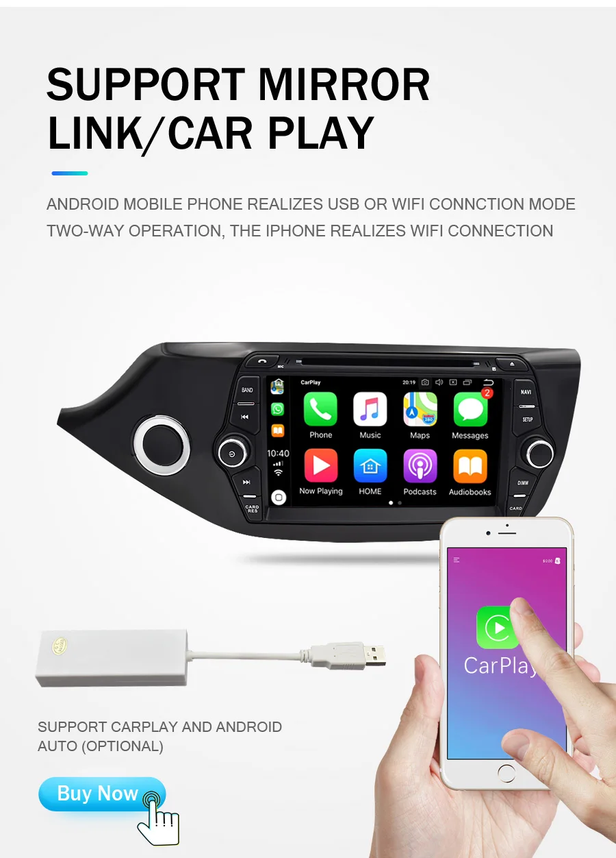 2 Din Android 9,0 сенсорный экран автомобильный мультимедийный плеер для Kia Ceed 2013 аудио Радио стерео видео WiFI Bluetooth DVD gps