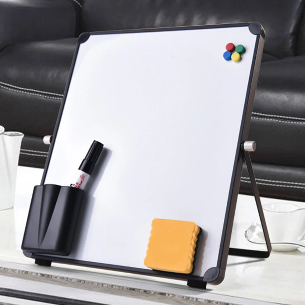 

25cm Magnetic Teaching Dry Wipe White Board Set Portable Mini Drawing White Board Erase Boards For Online Lessons Office