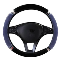 for suv truck diameter universal car steering wheel cover soft plush rhinestone steering cover car styling auto interior 37 38cm