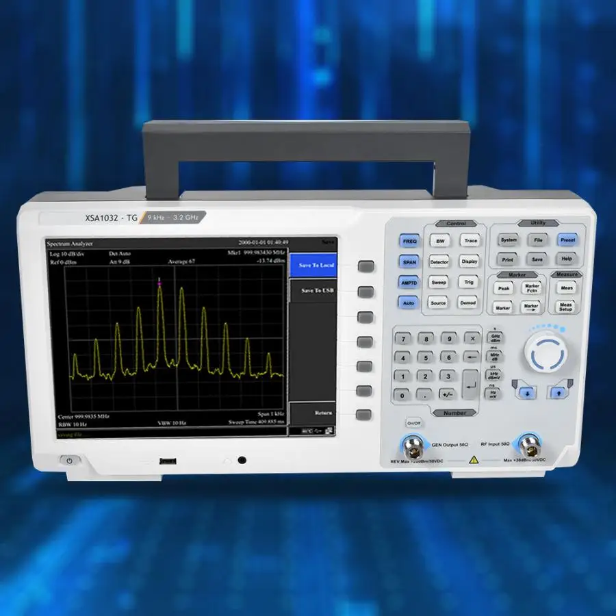 OWON XSA1032-TG 3,2G ЖК-дисплей цифровой анализатор спектра 9 кГц-3,2 ГГц отслеживания генератор анализатор антенны 110 V-220 V
