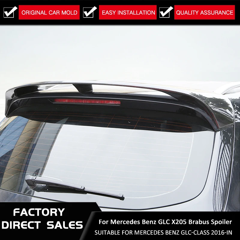 Спойлер для Mercedes Benz GLC class GLC300 GLC250 дюймов GLC43 GLC260 спойлер Hohe Carbon faser Auto Hinten Brabus