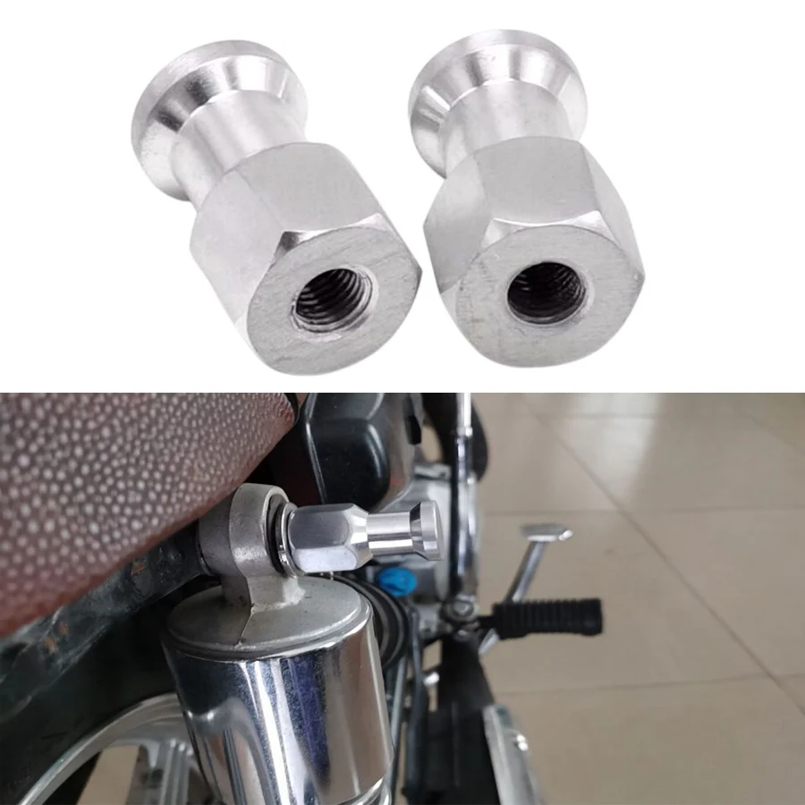 1 пара универсальная хромированная Подвеска для мотоцикла шпуля ползунок задняя