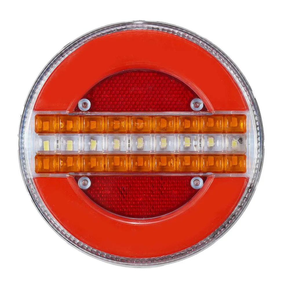 

2pcs 4 Inch Truck Brake Lights Indicator Tail Lamps LED Trailer Tail Lights Marker Lamps Running Water Bread Lights Auto Parts