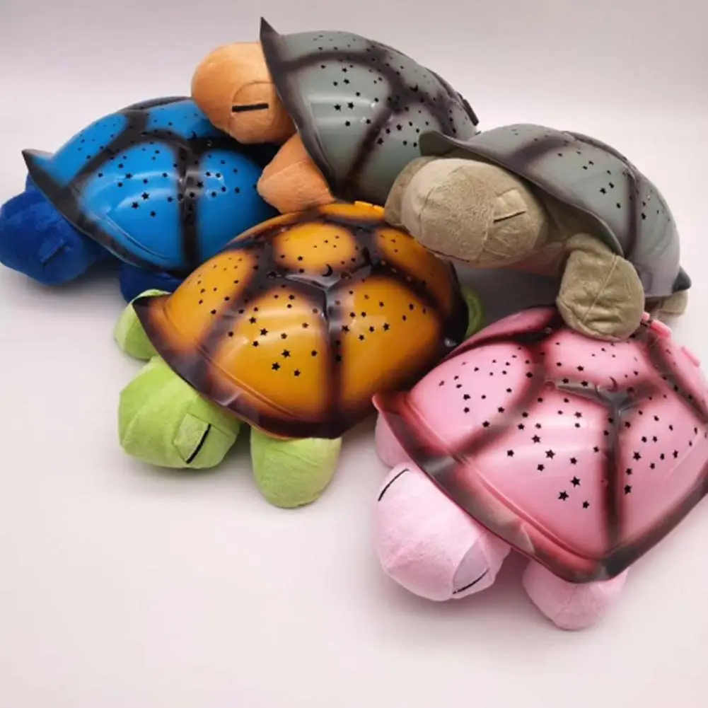 Детские игрушки черепаха СВЕТОДИОДНЫЙ Ночник светильник USB кабель Музыка Мини