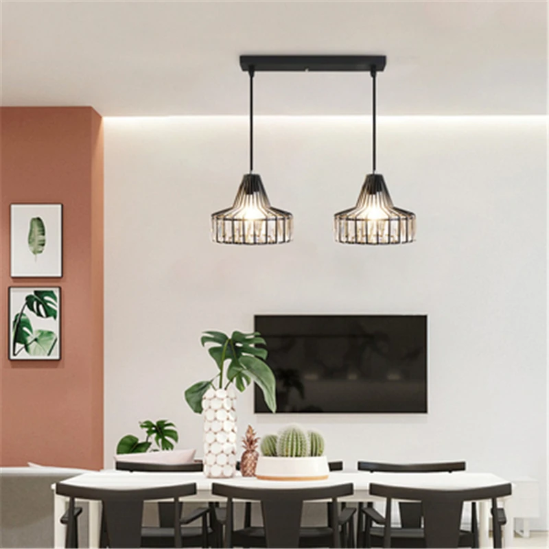 

Stair Chandelier Dining Room Light Bedroom Lamp Bar Light Nordic Creative Iron Crystal Single Head Free Shipping