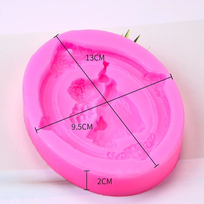 Pink 3D Милый Ангел девочка мыльная форма для поделок силиконовая форма для кексиков форма для свечи ароматический гипсовый Инструменты Силиконовые формы для мыла - Цвет: Pink