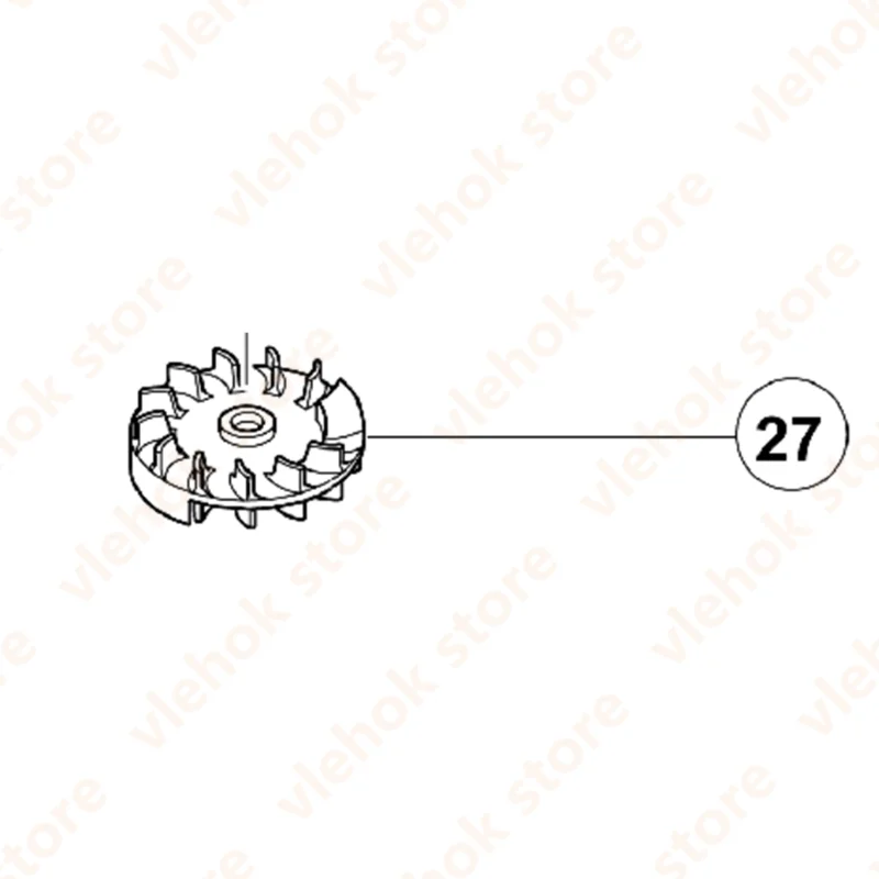 Вентилятор для HITACHI FSV10SA 323316, орбитальная шлифовальная машина, аксессуары для электроинструментов, запчасти для электроинструментов