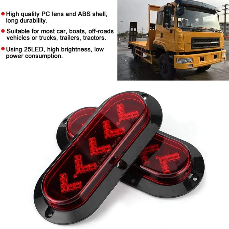 Лодка светодиодный светильник 2 шт. 6in 25 фонарь Водонепроницаемый Овальный стоп