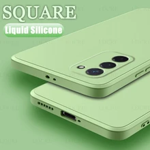 For Samsung Galaxy A03S Case Square Liquid Silicone Rubber Case For Samsung Galaxy M52 5G Cover For Galaxy A22S 5G M32 M22 A03S