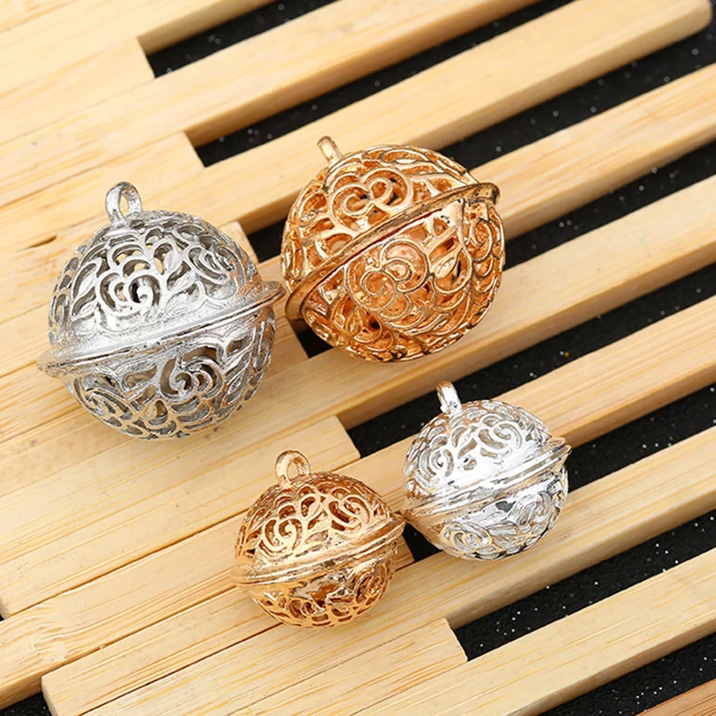 

21MM Hollow Vintage Necklace Jewelry Music Ball Pregnancy Bell Key Chain