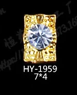 HY-1959 10pcs 10 шт./лот, сплав дизайн ногтей 3d плоские цветы бриллианты жемчужные ювелирные изделия Стразы украшения для ногтей - Цвет: HY-1959 10pcs