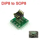 Адаптер DIP8 НА SOP8, печатная плата с разъемом SOIC8, адаптер 1,27 мм2,54 мм, 8-контактная звуковая карта, обновленный преобразователь для Op amp