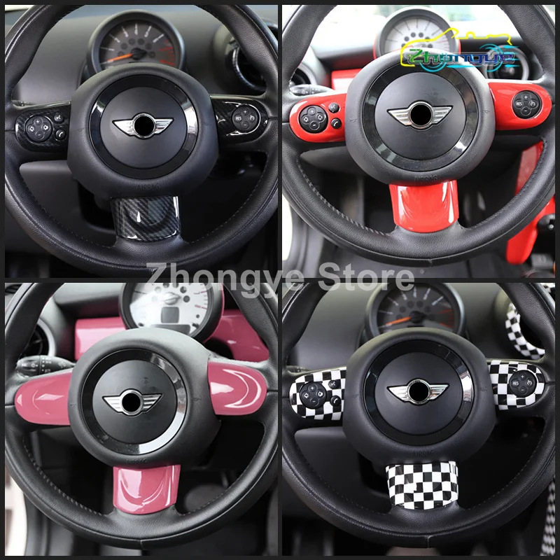 Декоративная панель на руль автомобиля чехол для MINI ONE Cooper S JCW R55 R56 R57 R58 R59 R60 R61