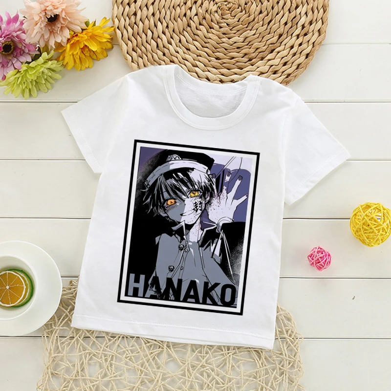 Футболка для маленьких девочек Hanako Kun в виде унитаза милая детская футболка