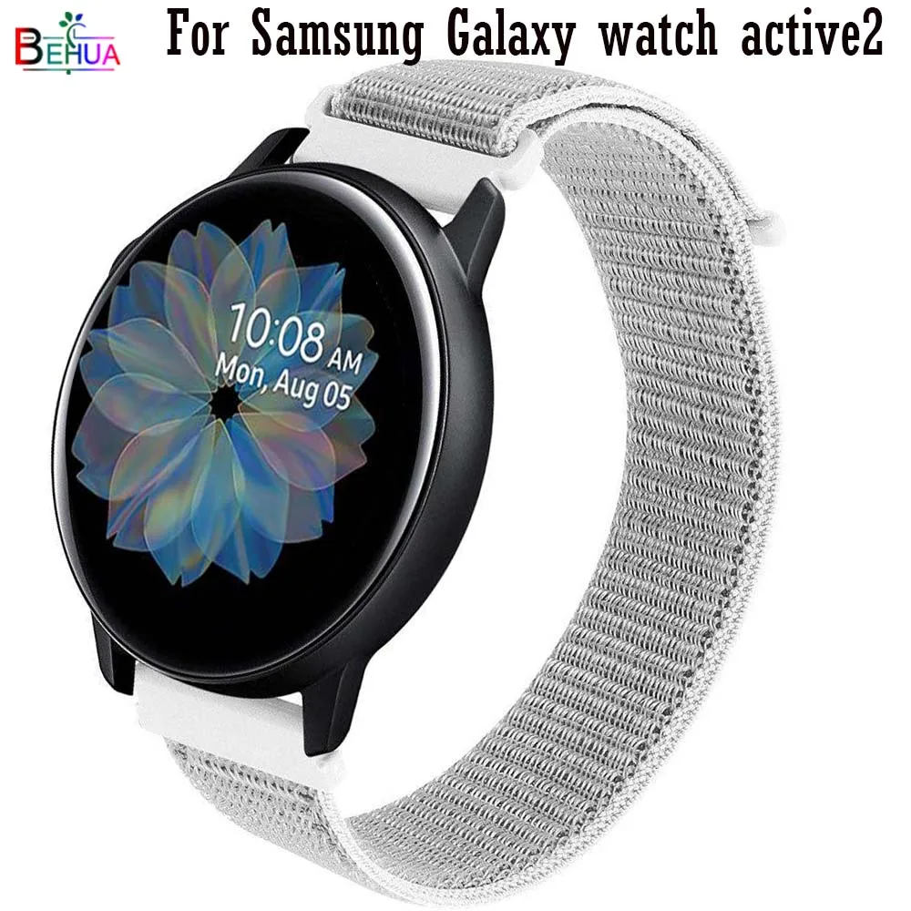 Нейлоновый ремешок для часов Samsung Galaxy watch active 2 40 мм 44 сменный смарт 20 HUAWEI GT 42