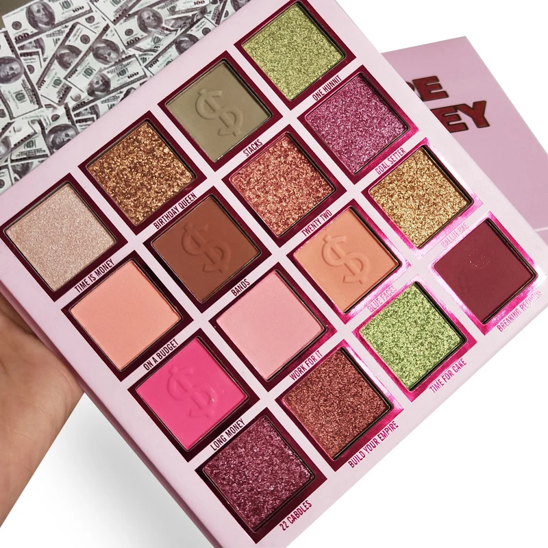 Тени для век 16 цветов пигментная Палитра матовый перламутровый Блестящий