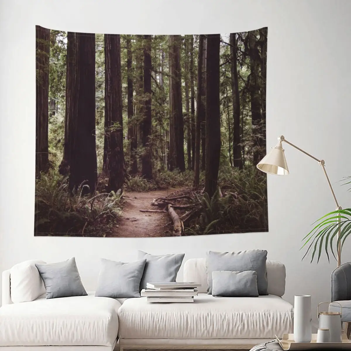 

Redwood Forest Tapestry Nature Landscape Decoration Wall Room Home Decor Hanging Bedroom Kawaii Cute Fashion