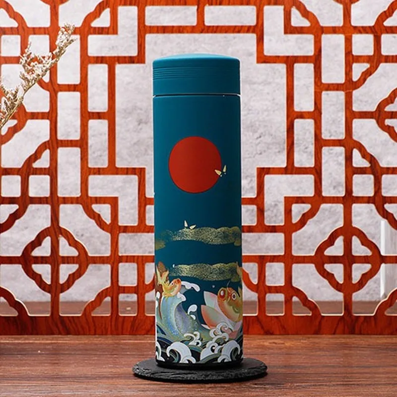 

New Design 304 Stainless Steel Milk Tumblers Vacuum Flask with Filter Water Bottle Thermos Drinking Coffee Mug Thermocup