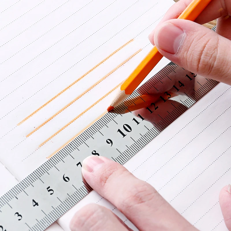 Прямая Линейка из нержавеющей стали студенческие металлические канцелярские