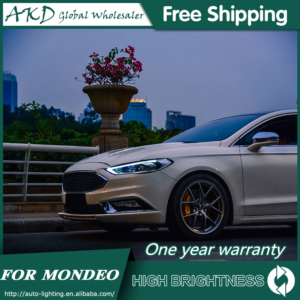Фары для автомобиля Ford Mondeo Fusion- DRL дневные ходовые огни головная лампа светодиодный Биксеноновая лампа Противотуманные фары автомобильный аксессуар