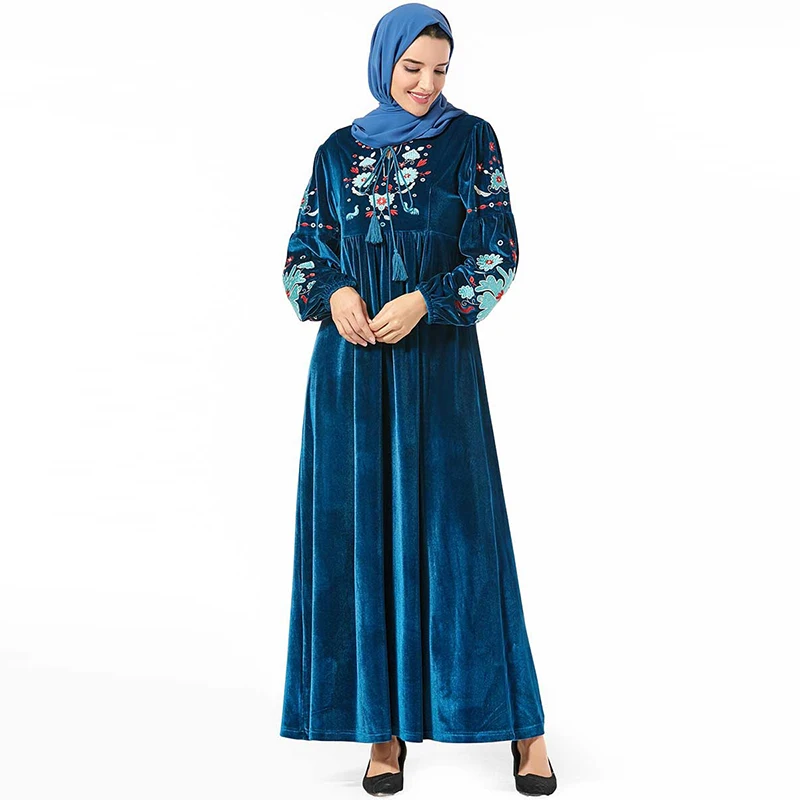 Мусульманское платье Среднего Востока размера плюс женское lslamic Турция длинный