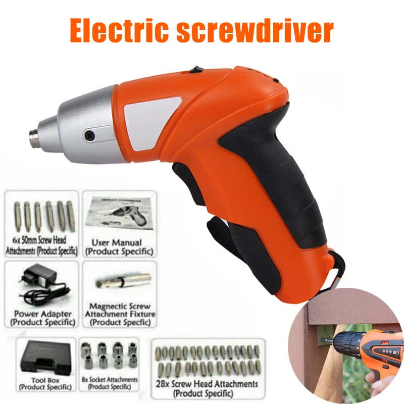 ГОРЯЧАЯ Беспроводная электрическая отвертка Мини перезаряжаемая дрель с
