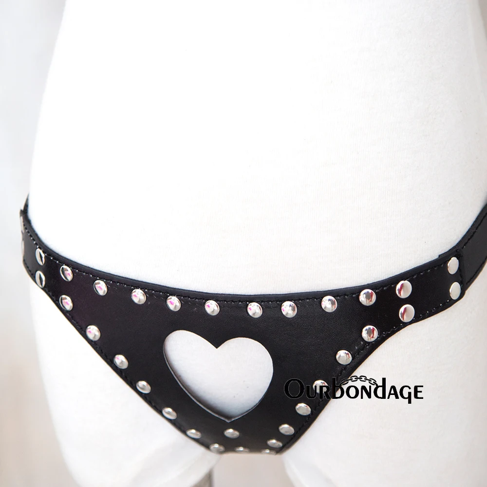 Ourbondage женский ремень из искусственной кожи с ремешком в форме сердца сексуальное