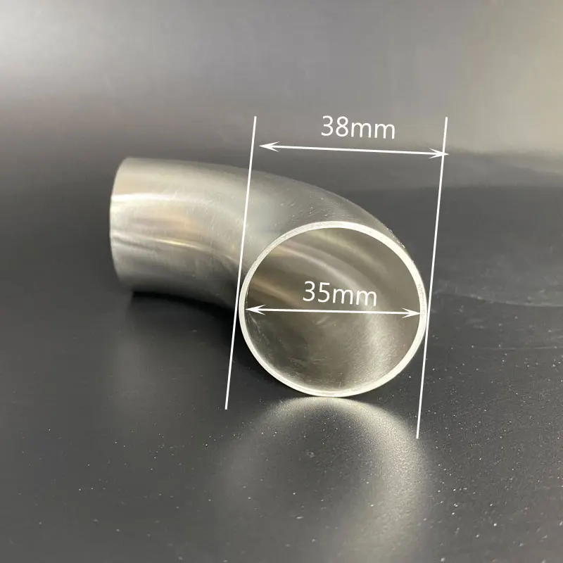 

OD38mm 40mm 41mm 1-1/2" Butt Weld Elbow 90 Degree SS304 Stainless Sanitary Pipe Fitting Connection Food grade for Homebrew Wine