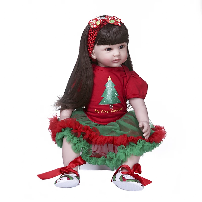 NPK Original 60CM muñeca bebé niña reborn princesa navidad regalo alta calidad suave tacto real | Игрушки и хобби