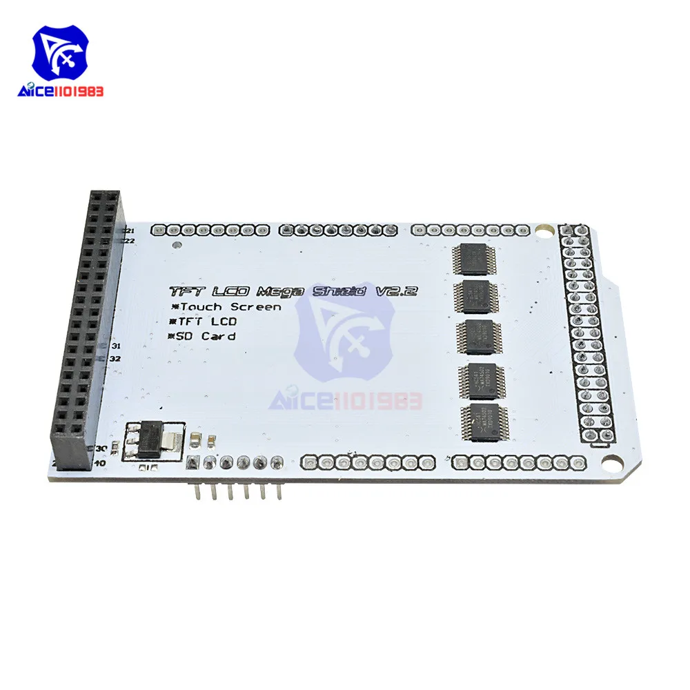 Плата расширения ЖК-экрана diymore TFT 3 2 дюйма 4 5 0 7 для Arduino FR4 В 8 бит 16 модуль SD-карты |