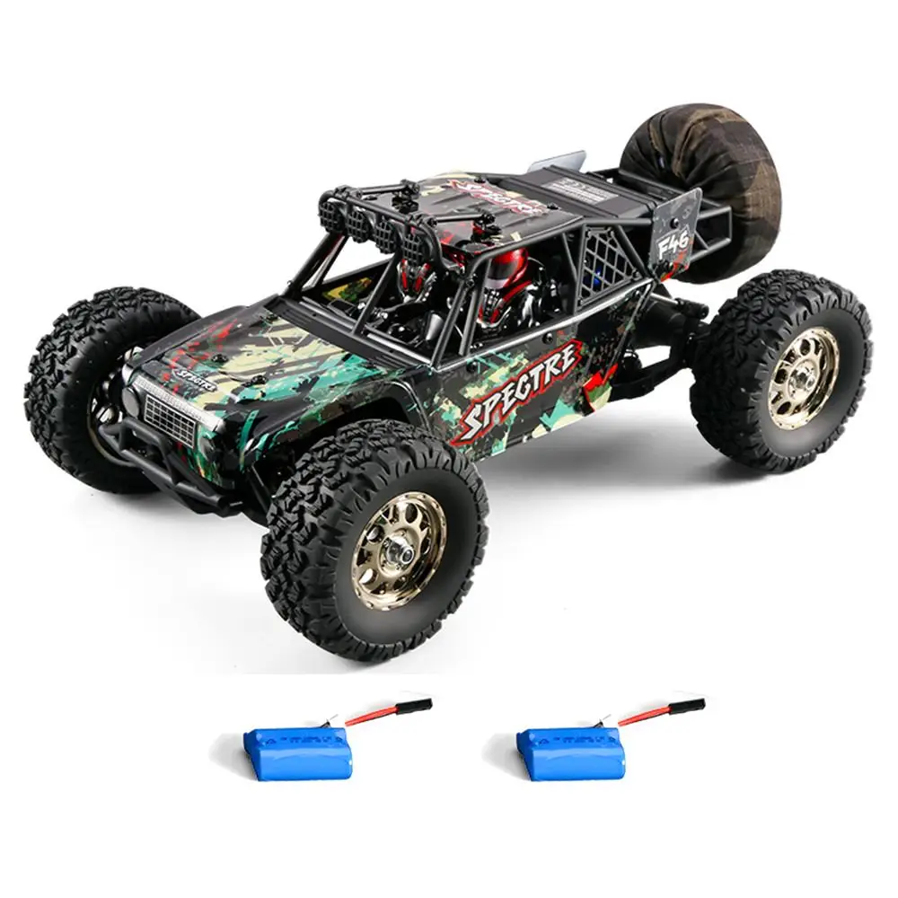 

HBX 16886 1/14 4WD 2.4G RC Car Off Road Desert Truck Brushed Vehicle Models Full Proportional Control Two Battery Toy Kid Gift