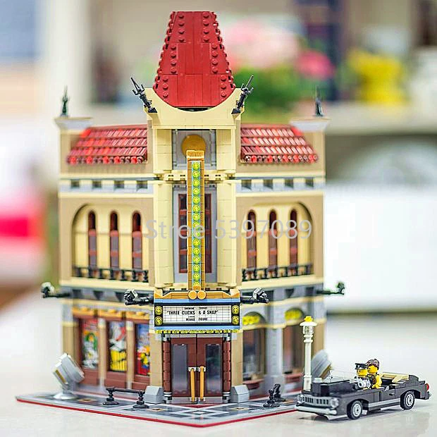 В наличии 15006 совместимы с Legoinglys CREATOR Palace Cinema 10232 строительные блоки кирпичи