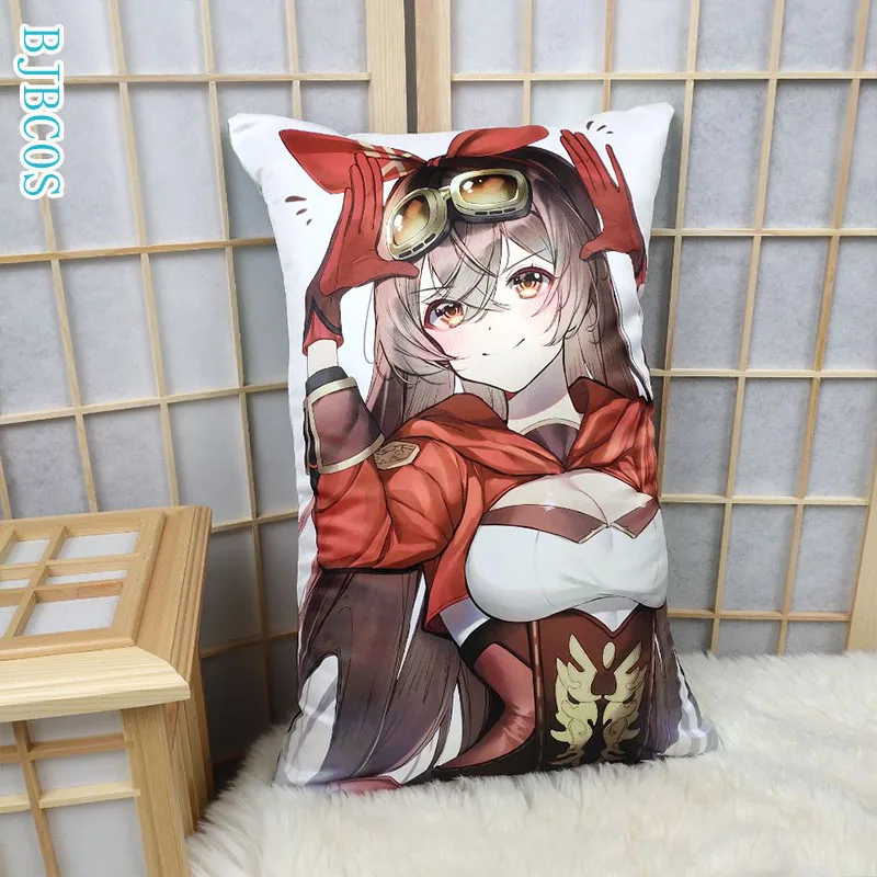 

BJBCOS Genshin Impact Amber Pillow Women Men Kawaii Cartoon Cosplay Plush Accessories