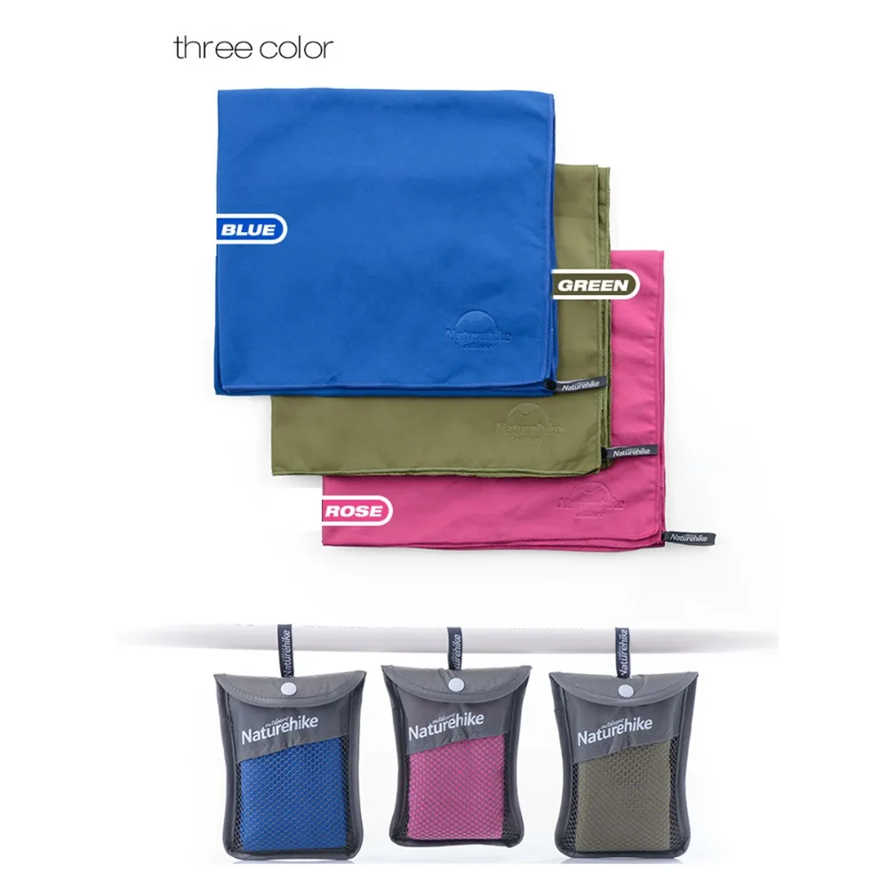 Спортивное Полотенце Naturehike из микрофибры портативное быстросохнущее для