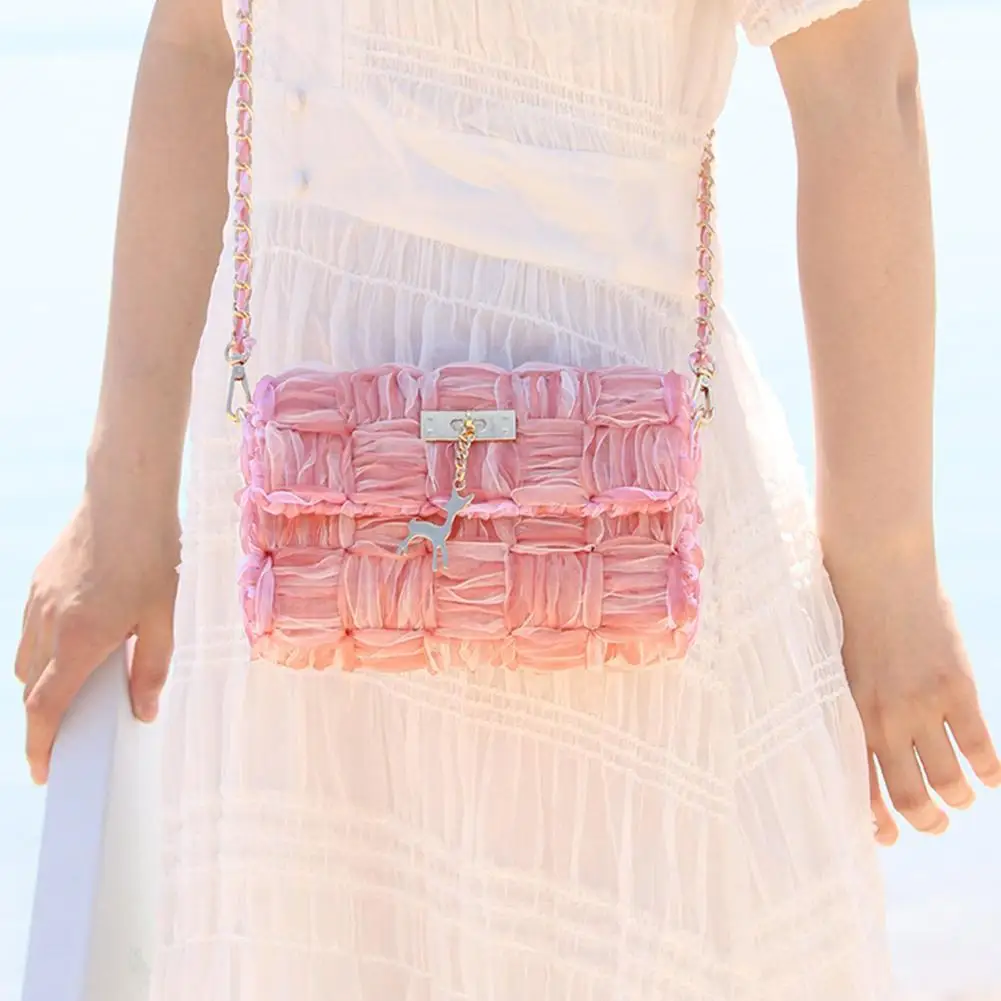 

Handmade Hand-woven bag mesh board DIY material self-made Messenger Bag Shoulder Single A1N4