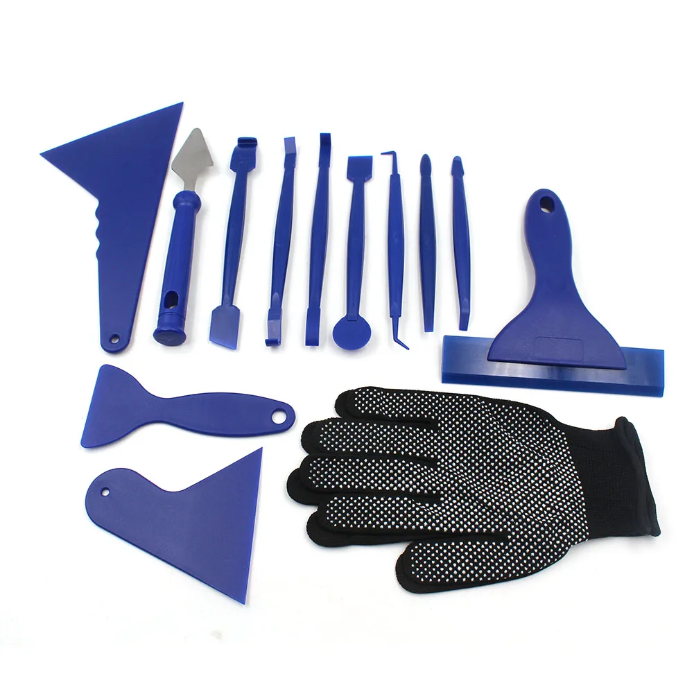 

Interior Car Vinyl Scraper Auto Dashboard Sticker Film Wrapping Tools Universal Auto Felt Squeegee Scraper Knife Decal Plaste