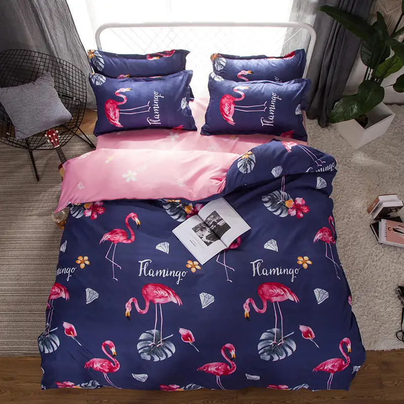 

Flowers Plants Printed Duvet Cover Set Comforter Cover Bed Sheet with Pillowcases Bedding Set Bed Linens Bedclothes Home Textile