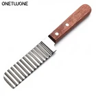 Механический нож для резки ломтиками овощей и фруктов из нержавеющей стали, волнистый нож для резки теста, запарник для приготовления картофеля, измельчитель