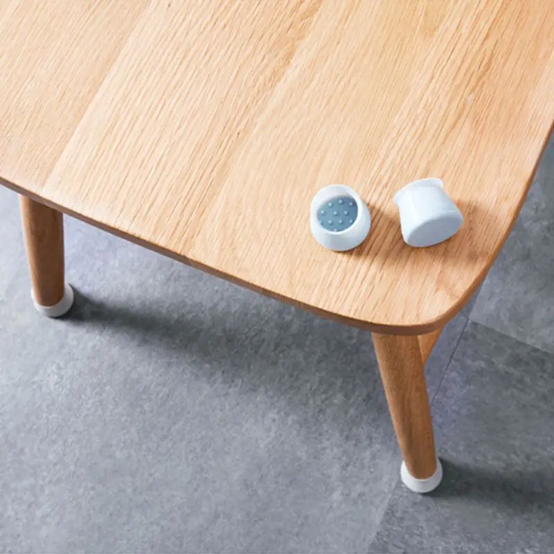 

4pcs Chair Table Foot Pad Mat Cover Protector Hard Wood Furniture Floor ProtectionMute Non Slip Universal Silicone Home Bar Use
