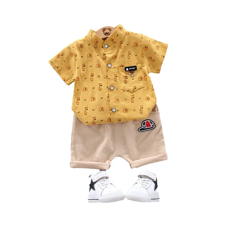 

Baby Boy Clothing Sets Summer Bebe Suit Gentleman Style T-shirt+Pants Set Kid Outfit Toddler Children Tracksuit Clothes A0079