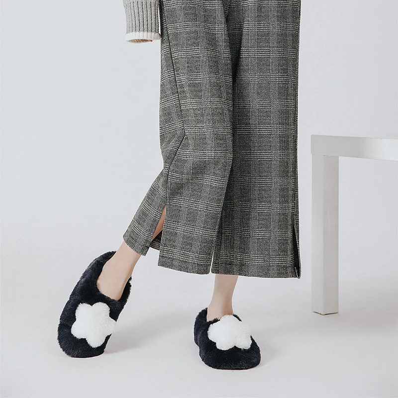 New products for autumn and winter warm three-dimensional five-pointed star slippers indoor non-slip bag with cotton shoes home