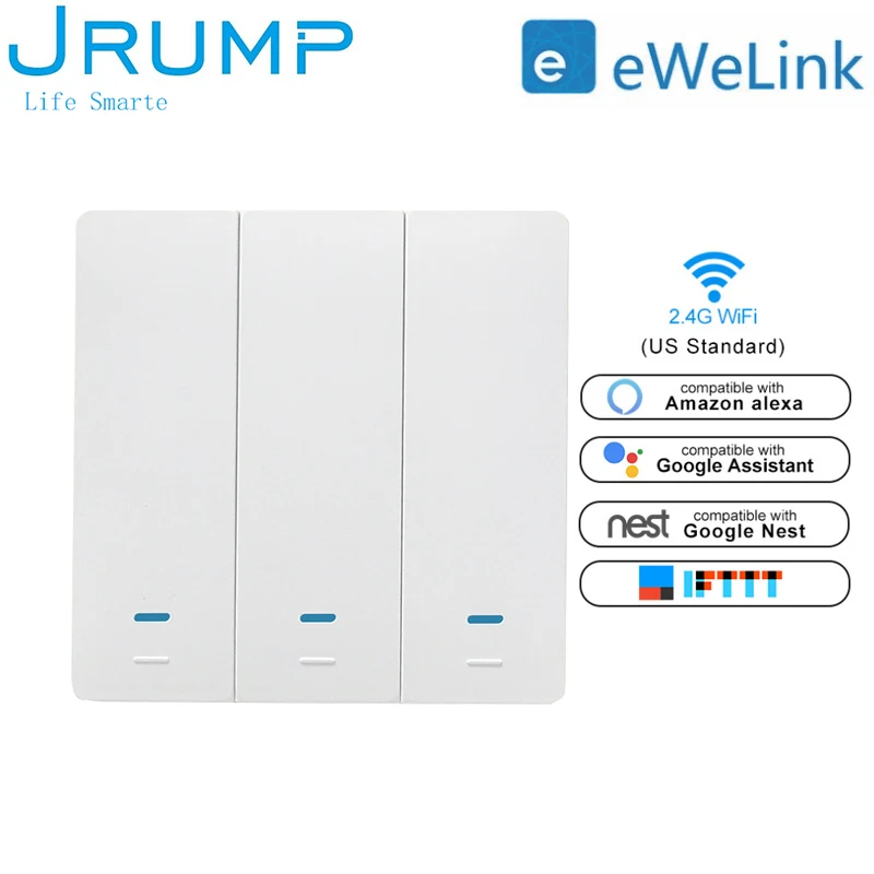 Великобритания/ЕС WI-FI класса люкс Кнопка умный переключатель приложение