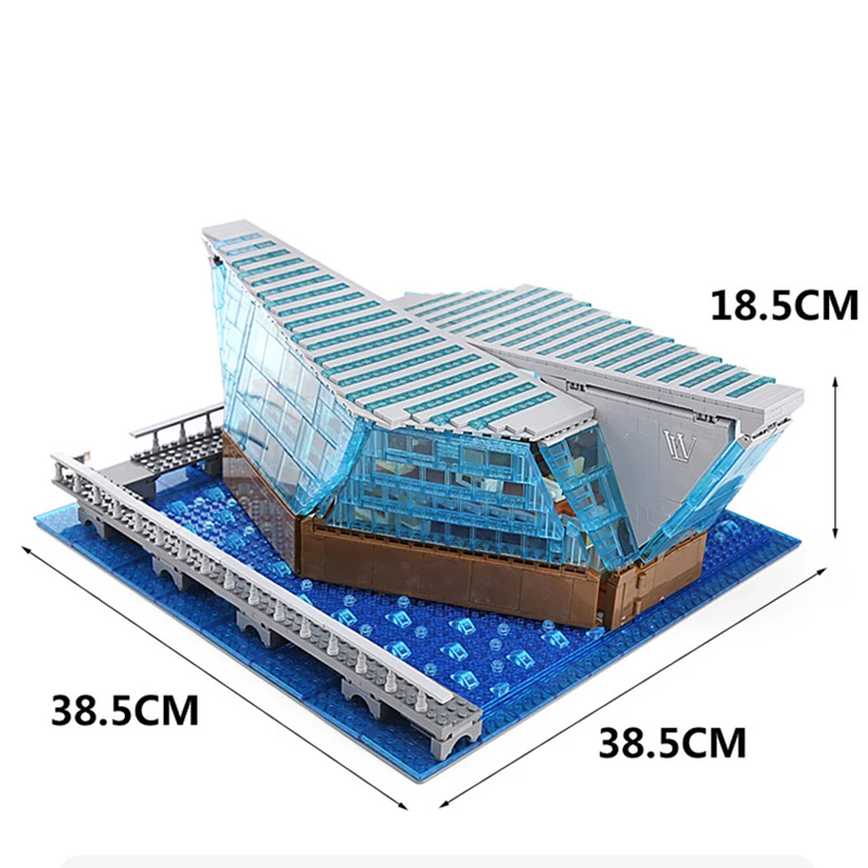 

MOC Boutique Clothing Jewelry Flagship Store Garden Hotel Building Blocks Bricks Creative Cities Street View Toys for Kids Gifts