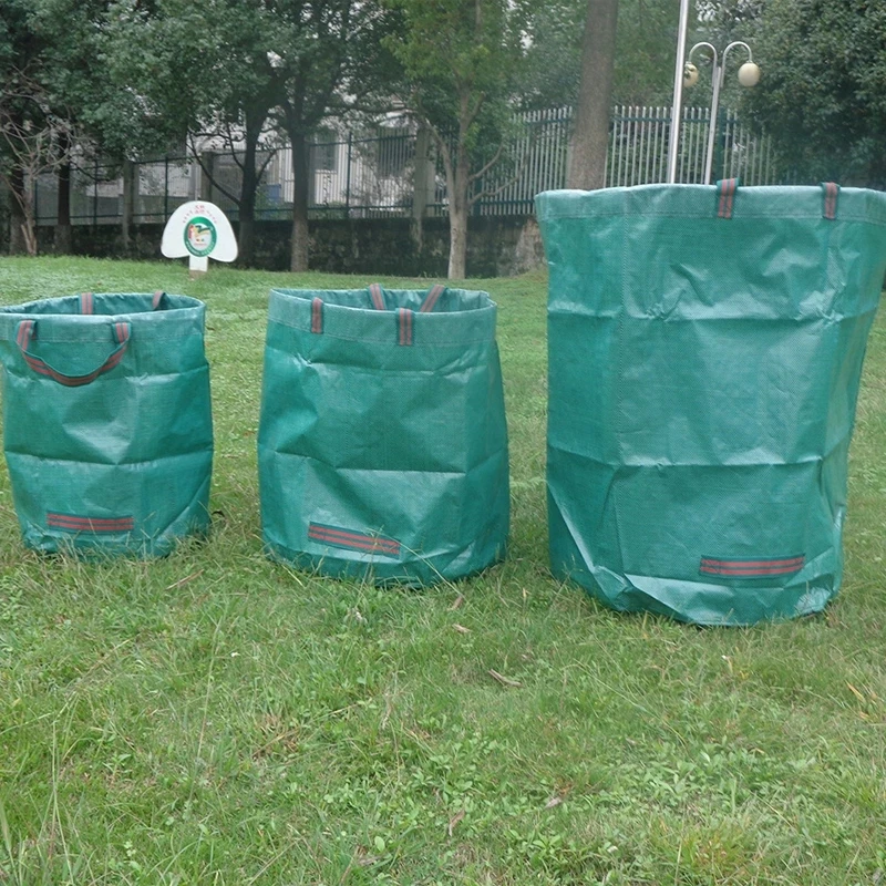 

60-500L Large Capacity Garden Waste Bag Foldable Garden Waste Collection Container Yard Leaf Weeds Grass Container Storage Bag